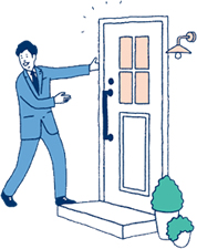 現地の最終確認では、「住まい」のキズや不具合、境界などをチェックします。